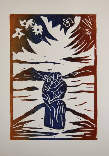 Print of Expressionism People Printmaking by Christiane Schulze
