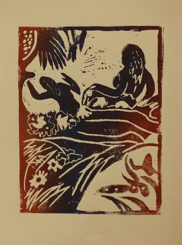 Print of Expressionism Women Printmaking by Christiane Schulze