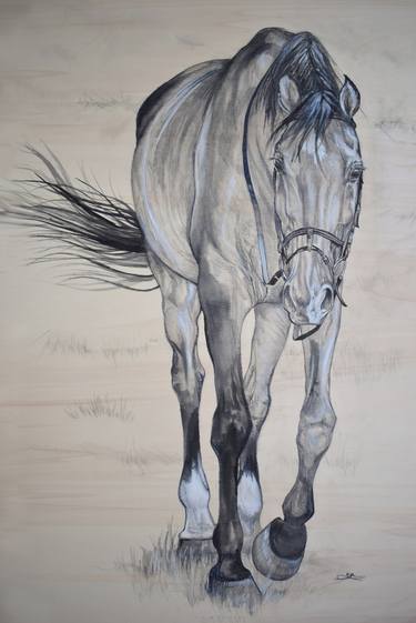 Print of Realism Horse Drawings by Charlie Rallings
