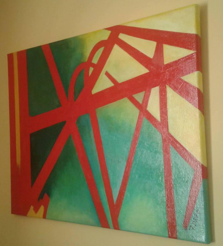 Original Abstract Painting by Frances R Drew