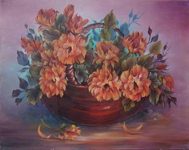 Original Impressionism Still Life Paintings by Sead Pozegic