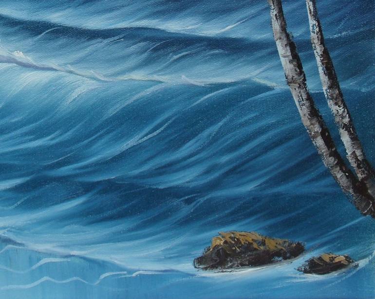 Original Impressionism Seascape Painting by Sead Pozegic