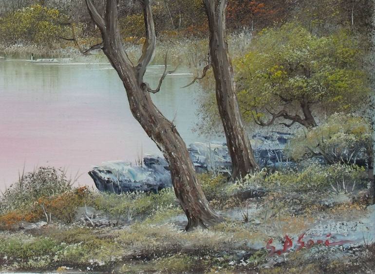 Original Impressionism Landscape Painting by Sead Pozegic