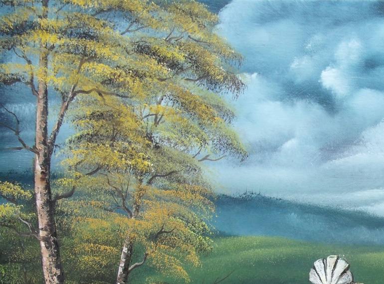 Original Impressionism Landscape Painting by Sead Pozegic