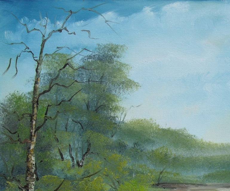 Original Impressionism Landscape Painting by Sead Pozegic