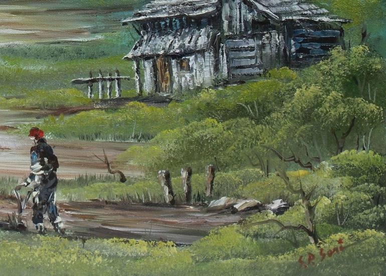 Original Impressionism Landscape Painting by Sead Pozegic