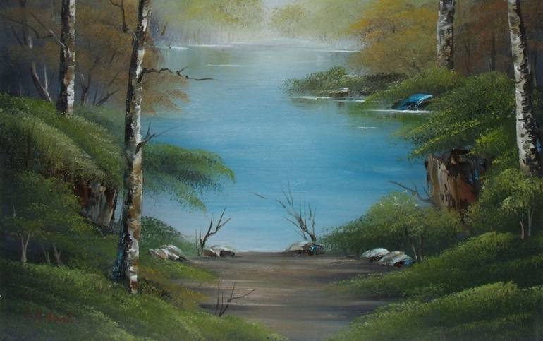 Original Landscape Painting by Sead Pozegic