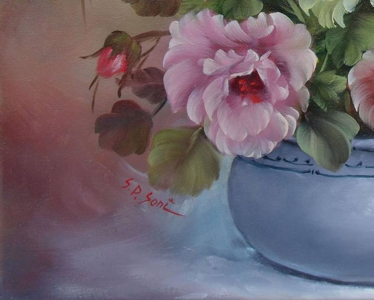 Original Realism Still Life Painting by Sead Pozegic