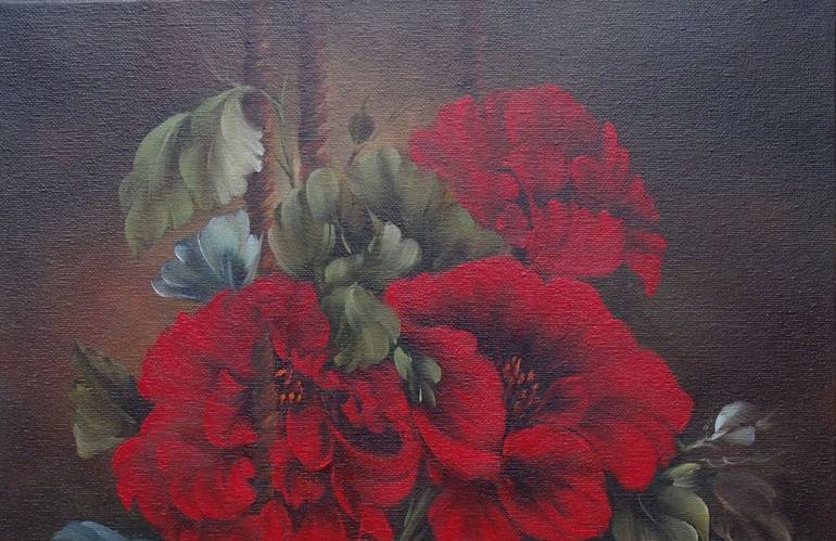 Original Impressionism Still Life Painting by Sead Pozegic