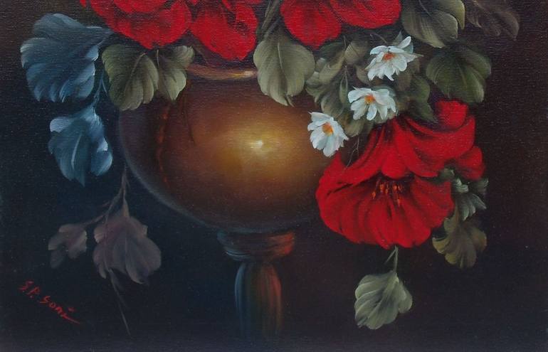 Original Impressionism Still Life Painting by Sead Pozegic