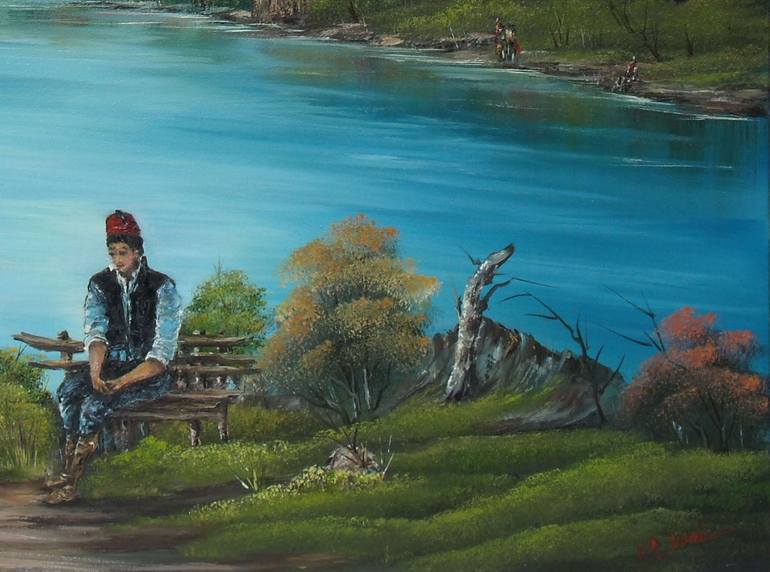 Original Impressionism Landscape Painting by Sead Pozegic