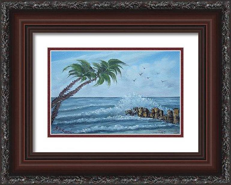 Original Impressionism Seascape Painting by Sead Pozegic