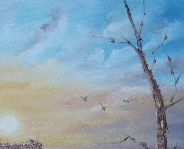 Original Impressionism Seascape Painting by Sead Pozegic