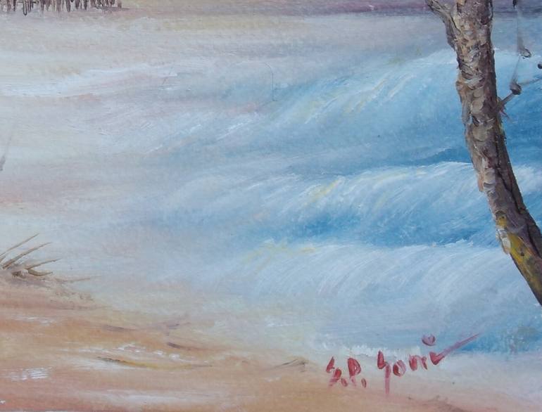 Original Impressionism Seascape Painting by Sead Pozegic