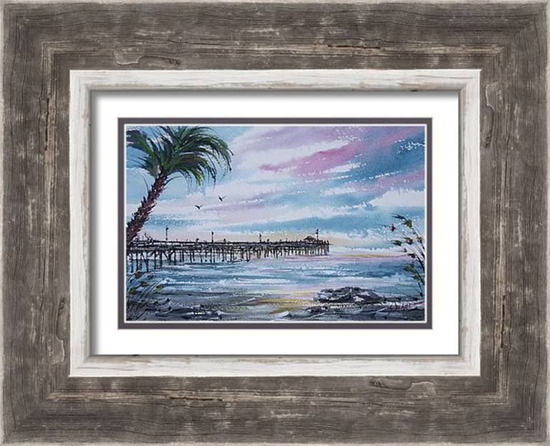 Original Impressionism Seascape Painting by Sead Pozegic