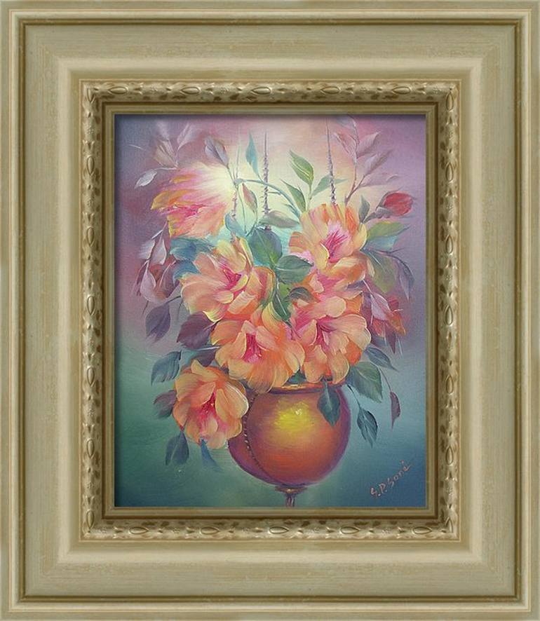 Original Impressionism Still Life Painting by Sead Pozegic