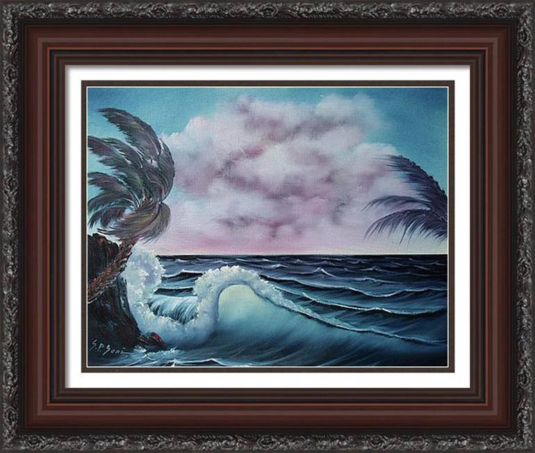 Original Impressionism Seascape Painting by Sead Pozegic