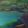 An Original Oil Painting made on special bleed proof paper measuring 14 in x 11 in (35.56 cm x 27.94 cm).  Art image size: 13.50 in x 10.50 in (34.29 cm x 26.67 cm).

What you are buying is an ORIGINAL work of art. Year of creation 2019. Artist retains all copyrights.

A frame for this art piece is NOT INCLUDED. I included image with example of Framed Painting, so you can see how beautiful it would be on wall at your home or office.