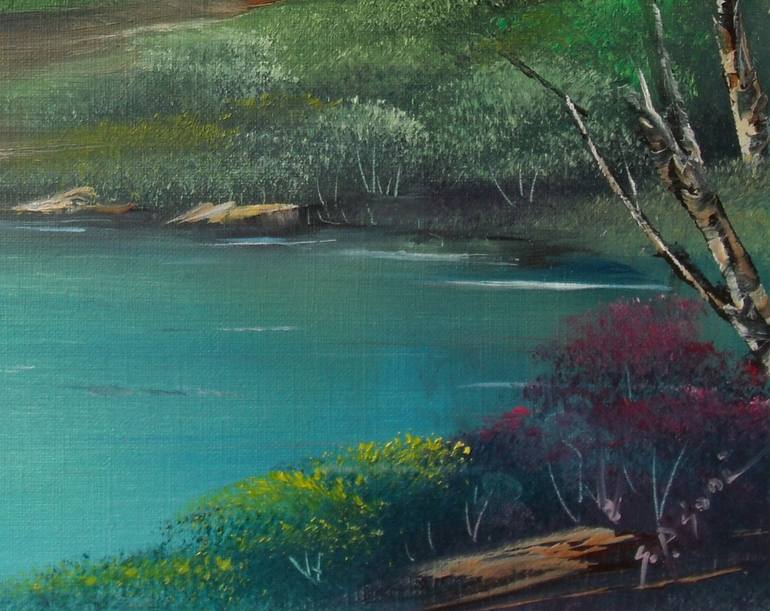 Original Impressionism Landscape Painting by Sead Pozegic