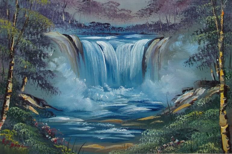 Original Impressionism Landscape Painting by Sead Pozegic