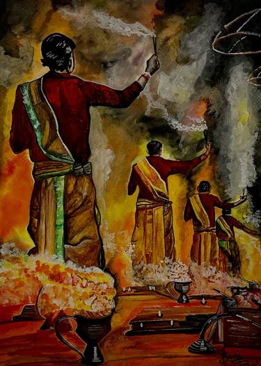 Print of Figurative Religion Paintings by Priyesh Soni