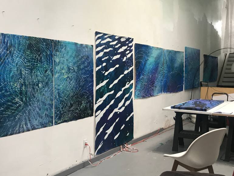 Original Abstract Painting by Curt Ginther