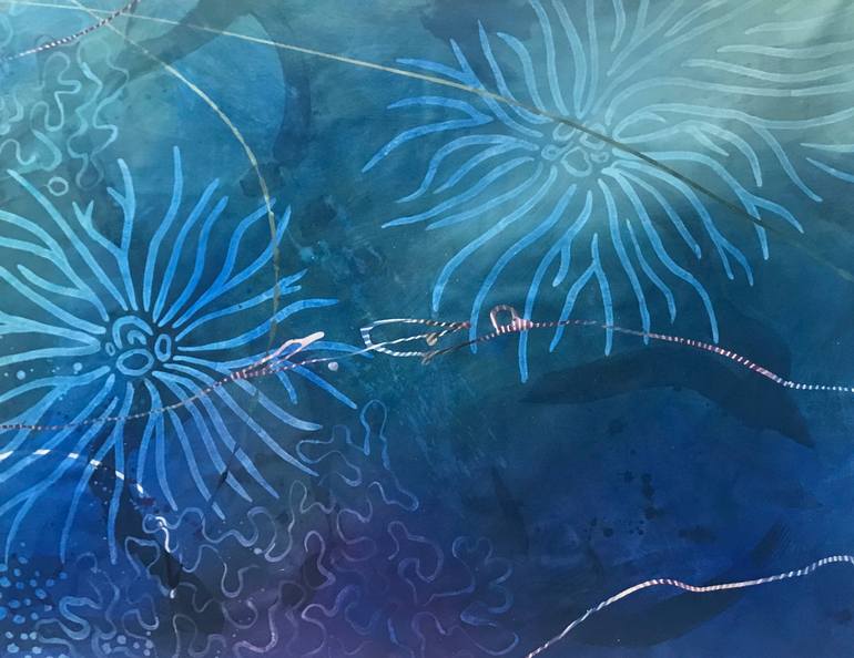 Original Abstract Painting by Curt Ginther