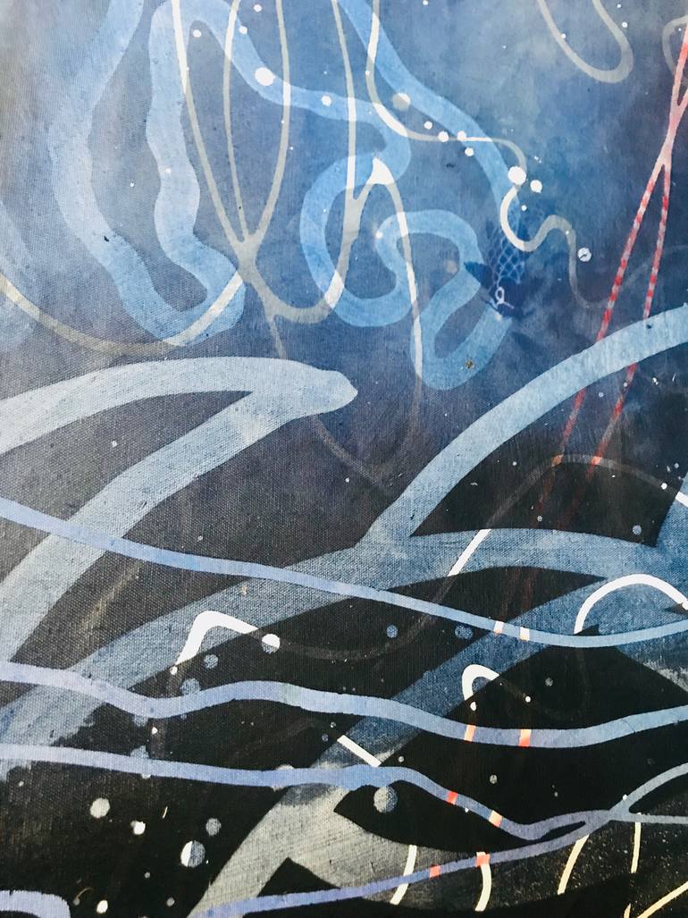 Original Abstract Expressionism Abstract Painting by Curt Ginther