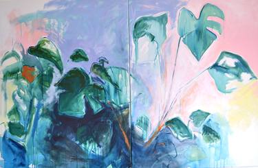 Original Abstract Expressionism Botanic Paintings by Maria Murphy