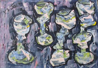 Print of Abstract Expressionism Food & Drink Paintings by Vivienne Jack