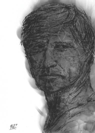 Original Expressionism Portrait Drawings by Reece Swanepoel