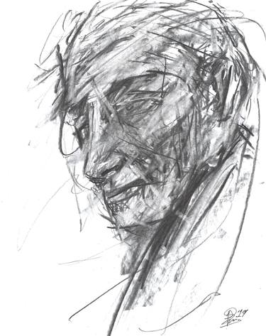 Original Abstract Expressionism Portrait Drawings by Reece Swanepoel