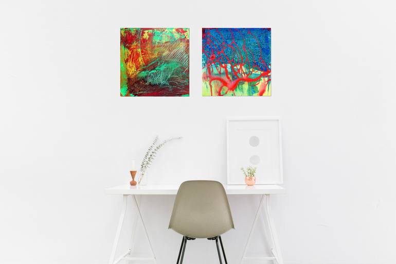 Original Abstract Expressionism Abstract Painting by Zazulete Ynn