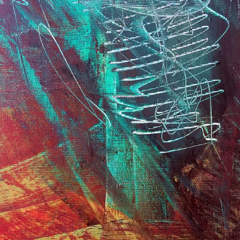 Original Abstract Expressionism Abstract Painting by Zazulete Ynn