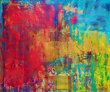 Original Abstract Expressionism Abstract Paintings by Zazulete Ynn