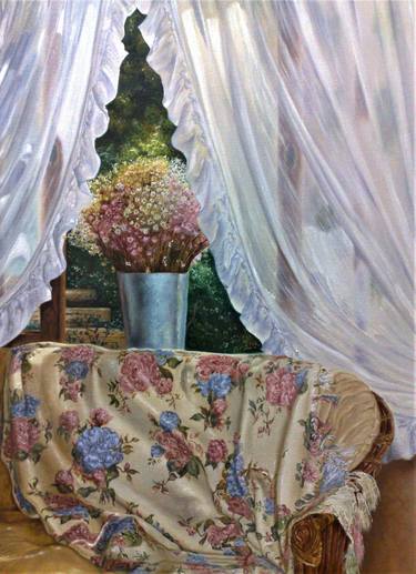 Original Figurative Floral Painting by Luiz Henrique da Rocha Azevedo