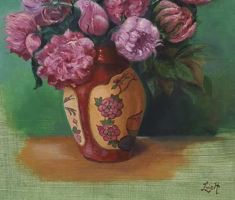 Original Figurative Floral Painting by Luiz Henrique da Rocha Azevedo