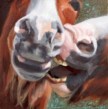 Print of Impressionism Horse Paintings by Hollie Berry