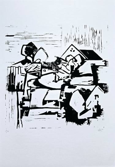 Original Expressionism Landscape Printmaking by Michael Vanderlaun