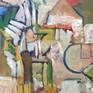 Besides large format canvases that represent the mainstream artistic program of mine, there are always smaller works that complete the collection. This is one of them.