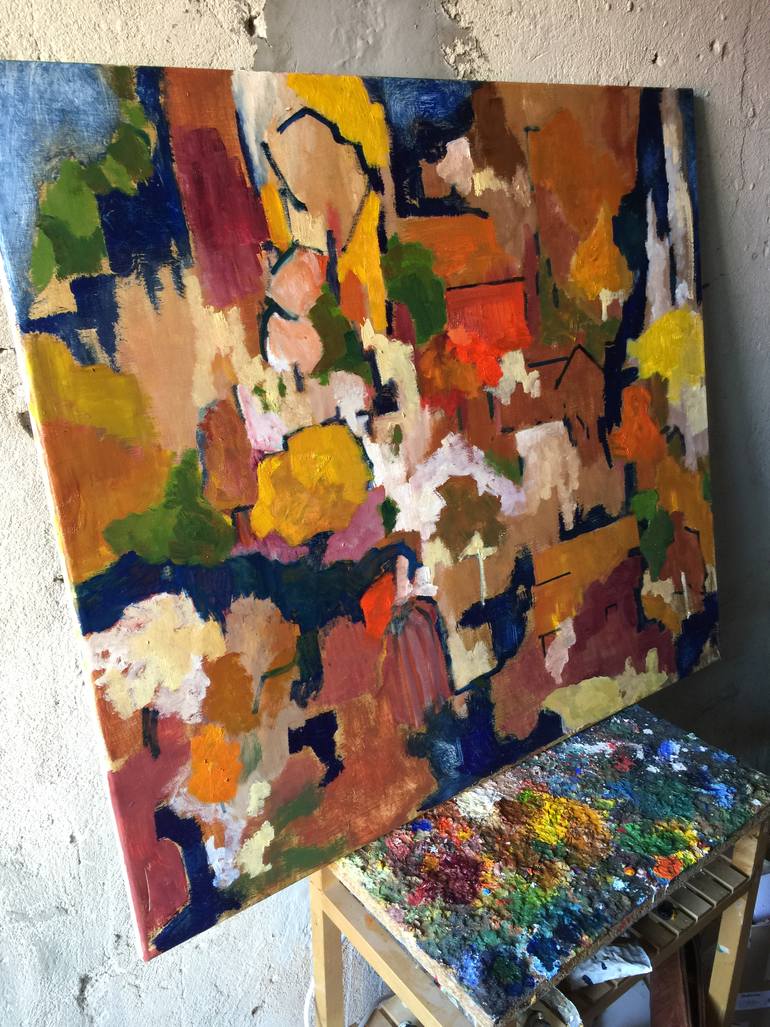 Original Abstract Expressionism Landscape Painting by Michael Vanderlaun