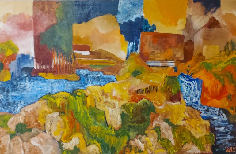 Original Expressionism Landscape Painting by Michael Vanderlaun
