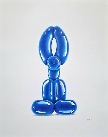 Blue Balloon Bunny thumb