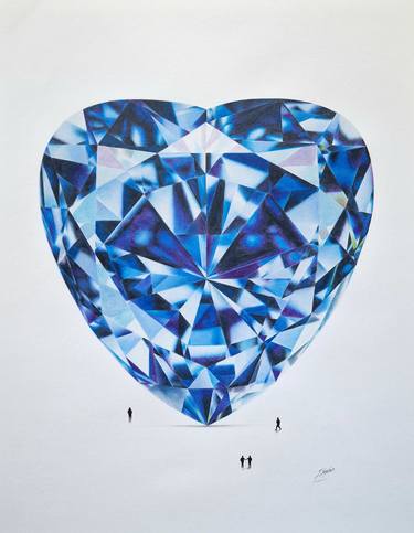 Heart Cut Sapphire, A Drawing A Best Friend thumb