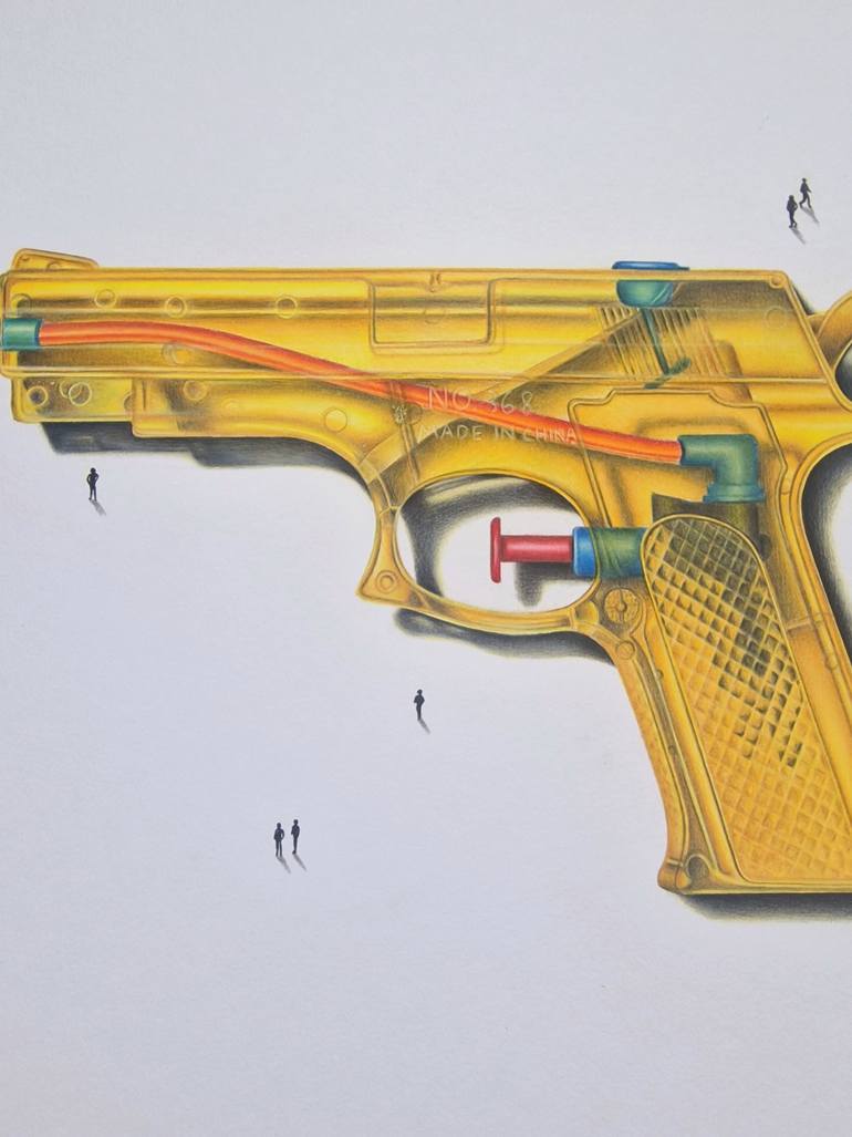 Original Surrealism Pop Culture/Celebrity Drawing by Daniel Shipton