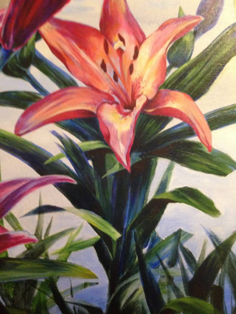 Original Floral Painting by Guy Boster