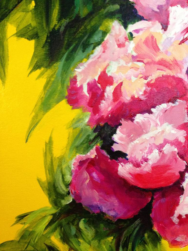 Original Conceptual Floral Painting by Guy Boster