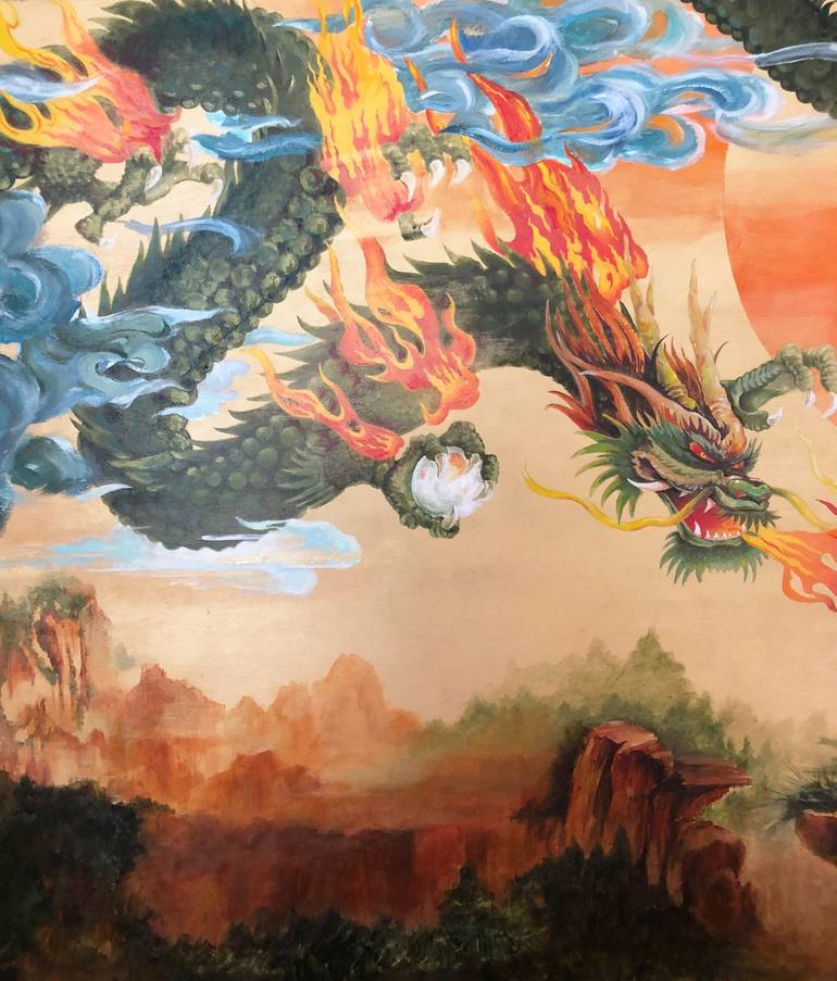 Original Conceptual Fantasy Painting by Guy Boster