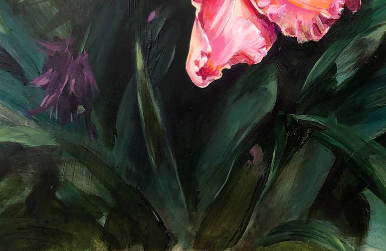 Original Impressionism Floral Painting by Guy Boster