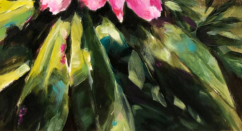 Original Impressionism Floral Painting by Guy Boster
